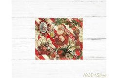 Vintage Christmas Tumbler PNG | Sublimation PNG Product Image 2