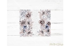 Add Your Name Tumbler PNG |Floral Sublimation Tumbler Product Image 2