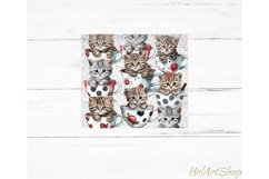 Cute Cats Tumbler PNG, Kitten SKINNY TUMBLER 20 Oz PNG Product Image 2