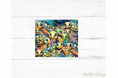 Turtle Tumbler PNG Sublimation, Ocean Tumbler Wrap Product Image 2