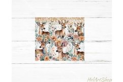 Boho Deer Tumbler PNG, SKINNY TUMBLER Png Product Image 2