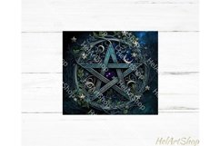 Wicca Sublimation tumbler wrap, 20Oz Skinny Tumbler PNG Product Image 2