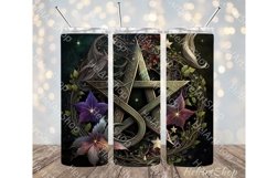 Wicca tumbler png, 20Oz Skinny Tumbler PNG Product Image 1