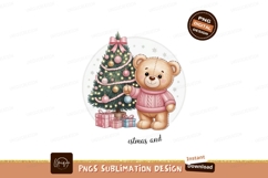 Teddy bear decorating Christmas tree decoration Product Image 1