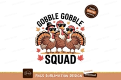 Cool turkeys wearing sunglasses and hats thanksgiving Product Image 1