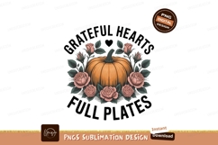 Gnome pumpkin fall leaves floral image Thankful blessed pump Product Image 1