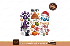 Halloween Thanksgiving Christmas Holiday Collage image Product Image 1