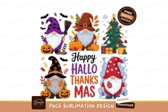Gnomes celebrating holidays halloween christmas Product Image 1