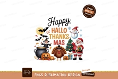 Holiday mashup characters and text halloween thanksgiving Product Image 1