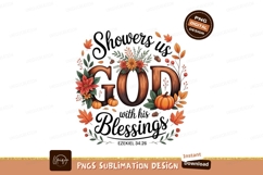 God showers us with blessings autumn Product Image 1