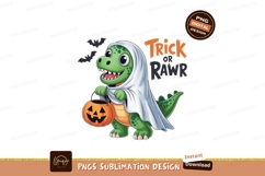 Dinosaur ghost trick or rawr halloween Product Image 1