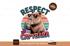 Capybara wearing sunglasses giving thumbs up animal Product Image 1
