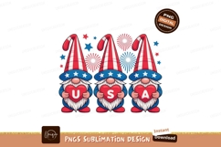 Grumpy badger and cub with text black white Patriotic Gnomes Product Image 1