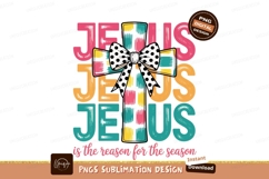 Jesus cross colorful bow polka Product Image 1