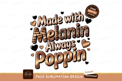 Melanin Poppin Leopard Print Hearts image Product Image 1