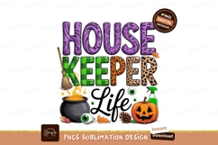 Housekeeper life spooky Halloween SUBLIMATION Product Image 1