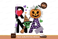 Halloween medical nursing symbols pumpkin skull Product Image 1