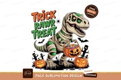 Mummy dinosaur trick or treat halloween Product Image 1