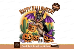 German Shepherd Halloween Bat Wings Candy Bucket image Product Image 1