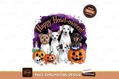 Black cat ghost pumpkins trick or treat halloween Product Image 1