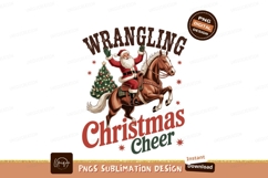 Santa Riding Horse Christmas Cheer tree festive Product Image 1
