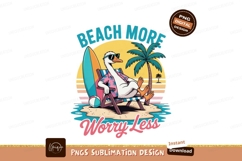 Goose relaxing on beach vacation summer Product Image 1