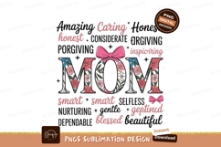 Floral Mom With Bow flowers pink Product Image 1