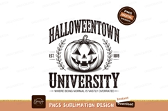 Halloweentown University Pumpkin Emblem spooky Product Image 1