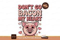 Piggy love heart eyes funny phrase hearts cute Product Image 1