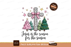 Festive Christmas Cross And Trees holiday Product Image 1