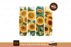 Vibrant yellow sunflowers with green leaves floral Product Image 1