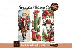 Orange pumpkins with decorative bows autumn fall Santa Ridin Product Image 1