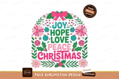 Festive Christmas Wreath With Holiday Greetings hope Product Image 1