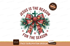 Christmas bow with cross and lights festive Product Image 1