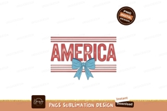 America bow design ribbon blue Product Image 1