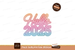 Hello twenty five neon text Product Image 1