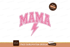 Mama lightning bolt pink leopard print image Product Image 1