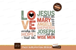 Love Hope Jesus Mary Angels Shepherds Joseph Wise Men Product Image 1