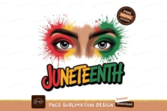 Eyes painted with pan African colors eyelashes makeup Product Image 1