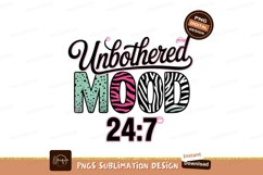 Unbothered Mom Zebra Stripes Dots image Product Image 1