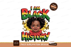 Black history child butterflies girl Product Image 1