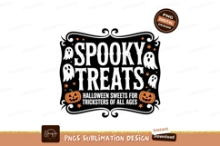 Halloween ghosts pumpkins stars border orange Product Image 1