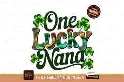 Lucky Nana Clover Design shamrock green Product Image 1