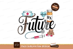 Nurse Future Leopard Print Medical Icons healthcare Product Image 1