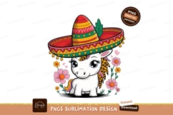 Festive girl with coffee and cactus flowers dress Cute unico Product Image 1