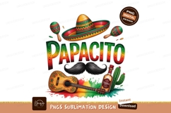 Festive Mexican Fiesta Elements sombrero maracas Product Image 1
