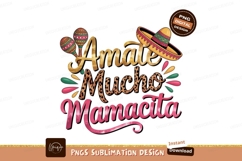 Amate Mucho Mamacita SUBLIMATION maracas Product Image 1
