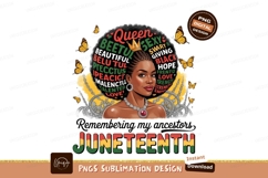 Black queen with butterflies and words woman butterfly Product Image 1