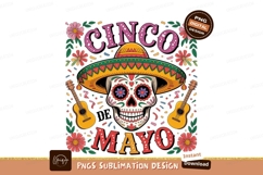 Black No Sugar No Cream yellow green Fiesta Guitar Sombrero Product Image 1