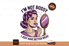 Woman applying lipstick looking in mirror makeup vintage Product Image 1